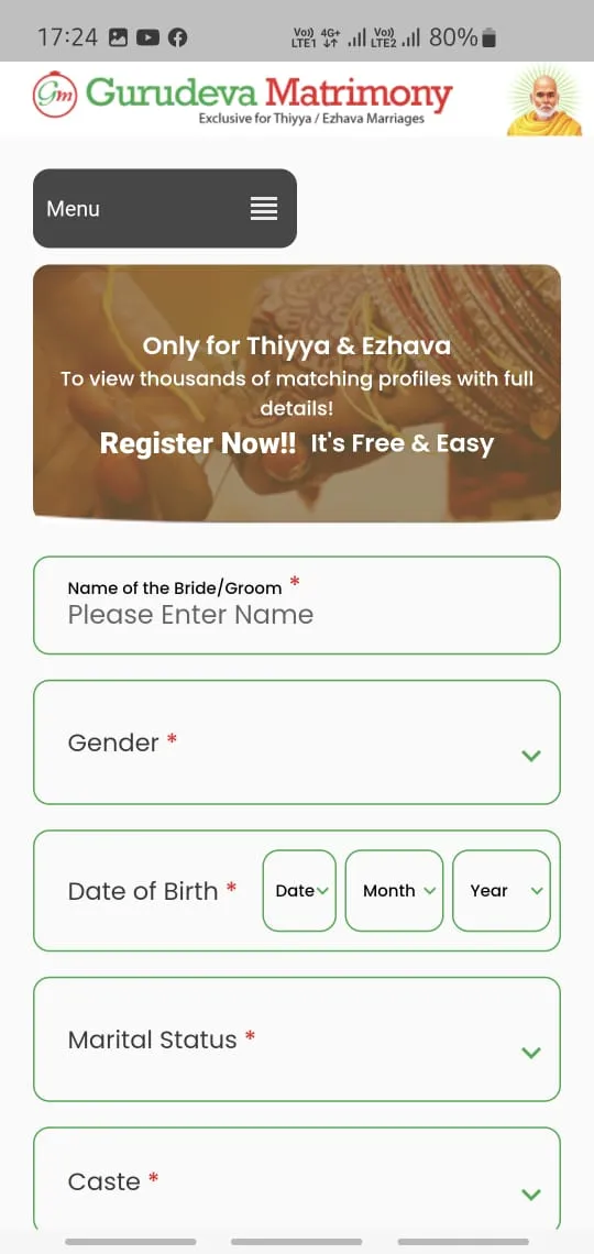 Gurudeva Matrimony | Indus Appstore | Screenshot