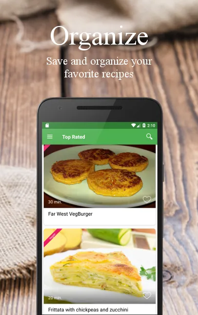 Vegetarian and vegan recipes | Indus Appstore | Screenshot