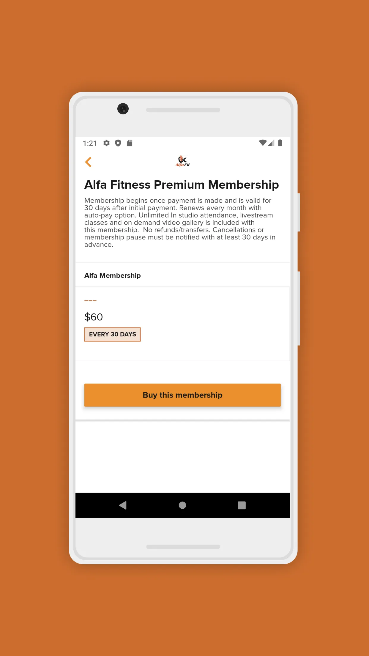 Alfa Fitness | Indus Appstore | Screenshot