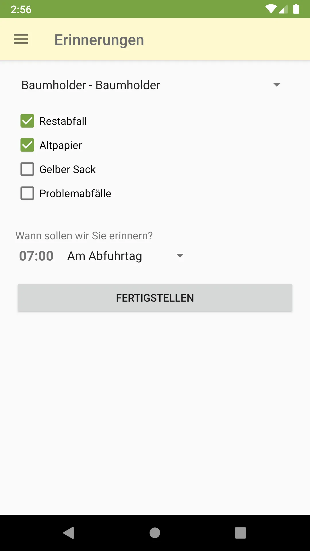 Abfallapp Landkreis Birkenfeld | Indus Appstore | Screenshot