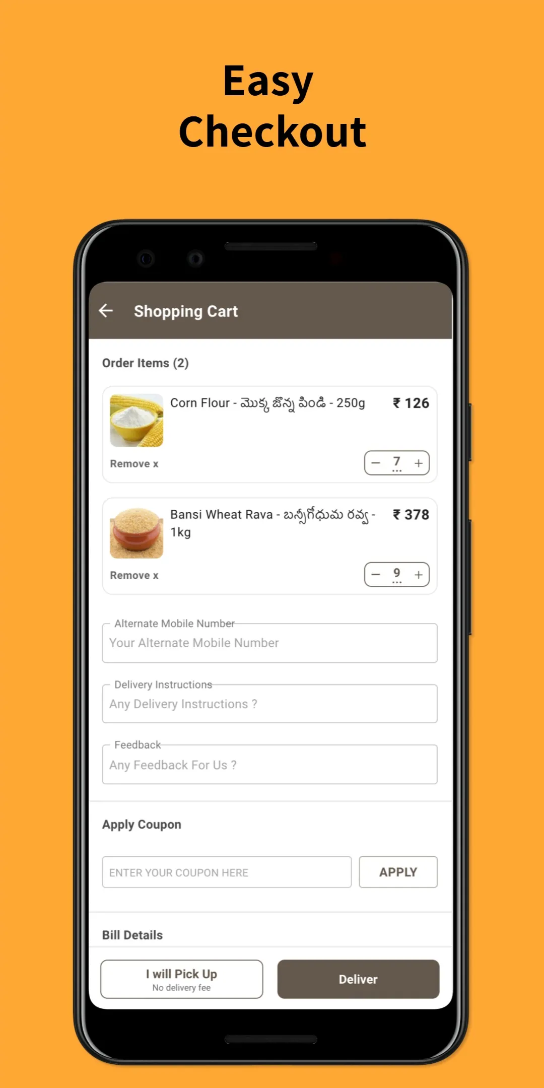 1kg Cart - Online Grocery | Indus Appstore | Screenshot