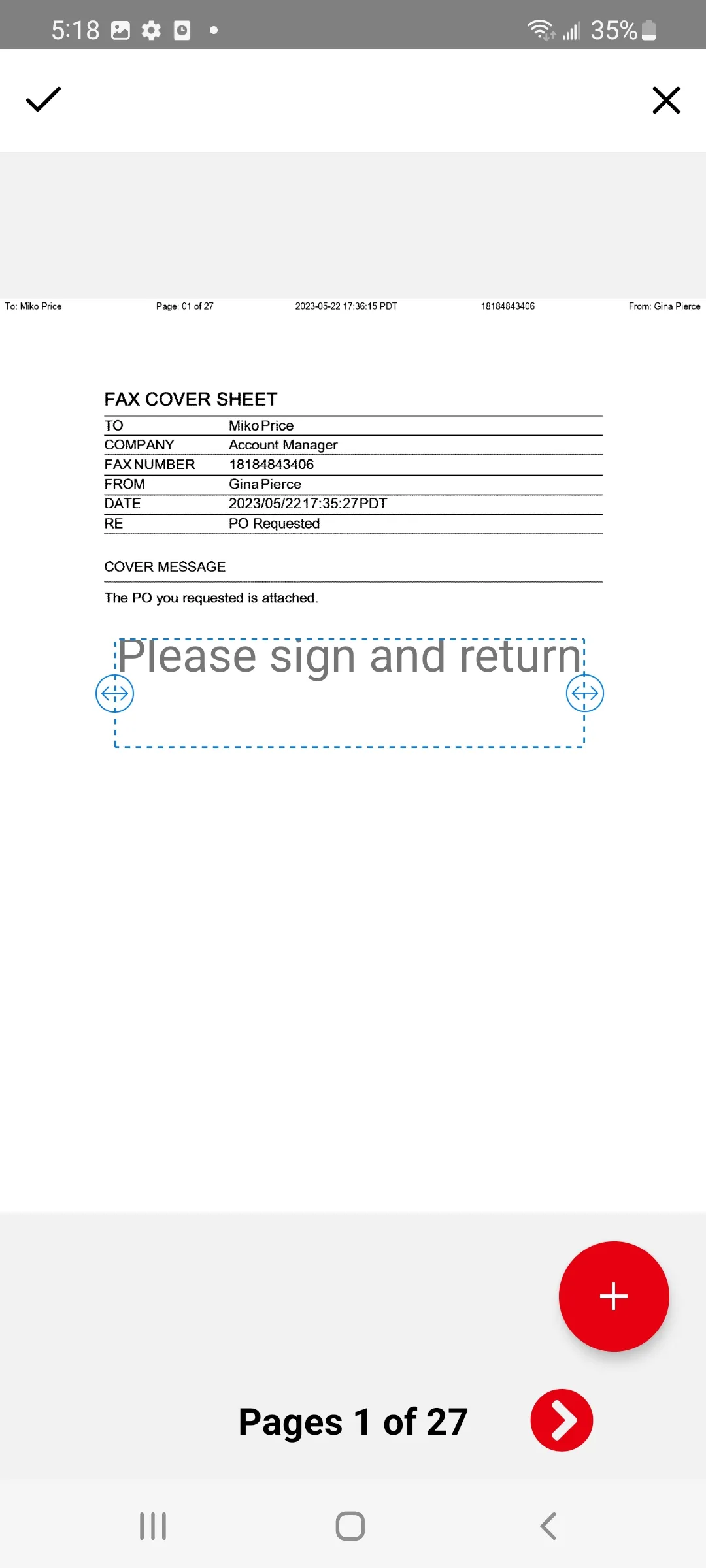 eFax Corporate Android Fax App | Indus Appstore | Screenshot