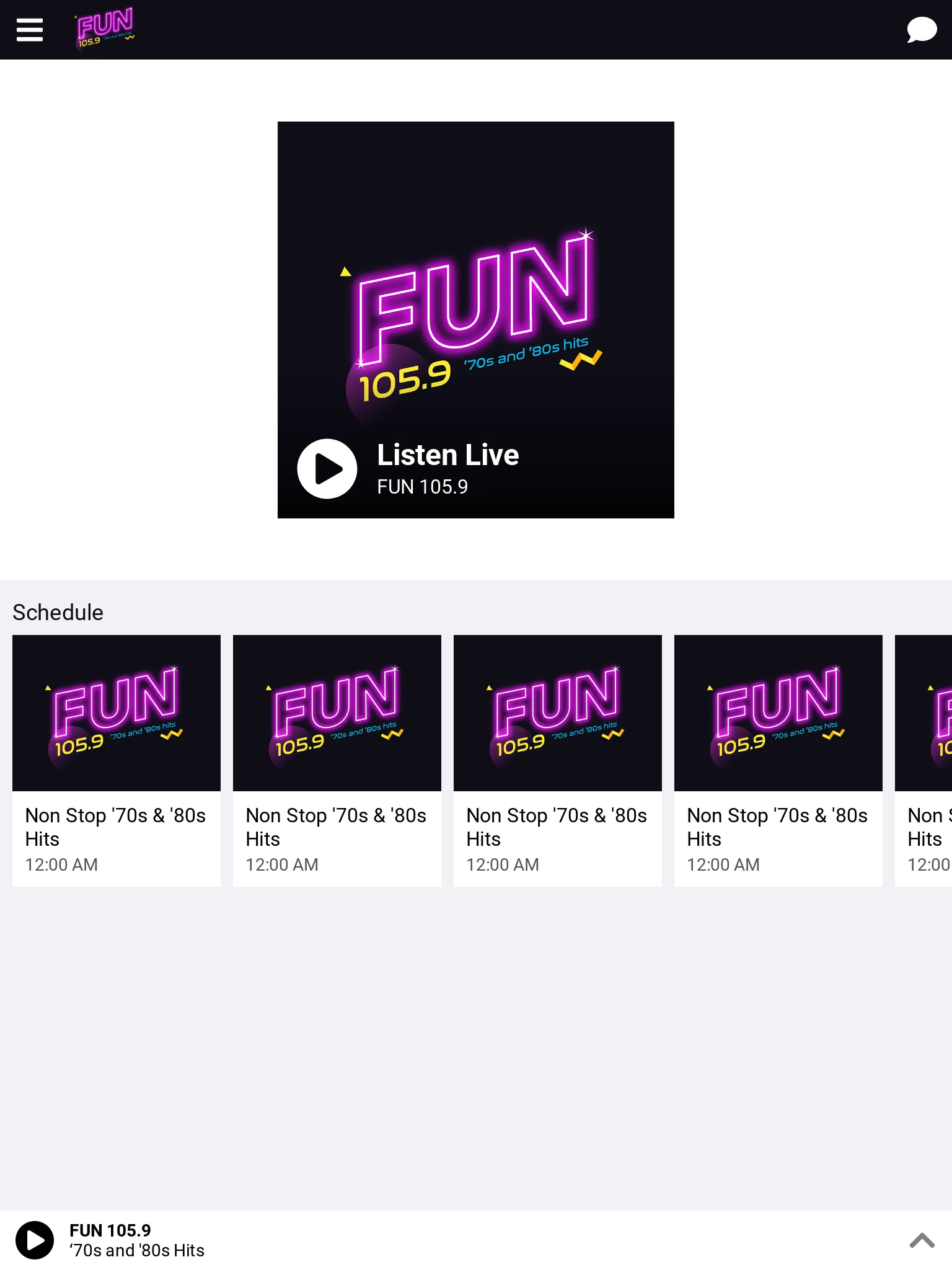 FUN 105.9 | Indus Appstore | Screenshot