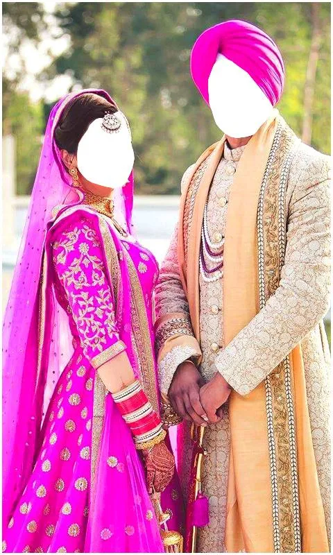 Couple Punjabi Wedding Frames | Indus Appstore | Screenshot