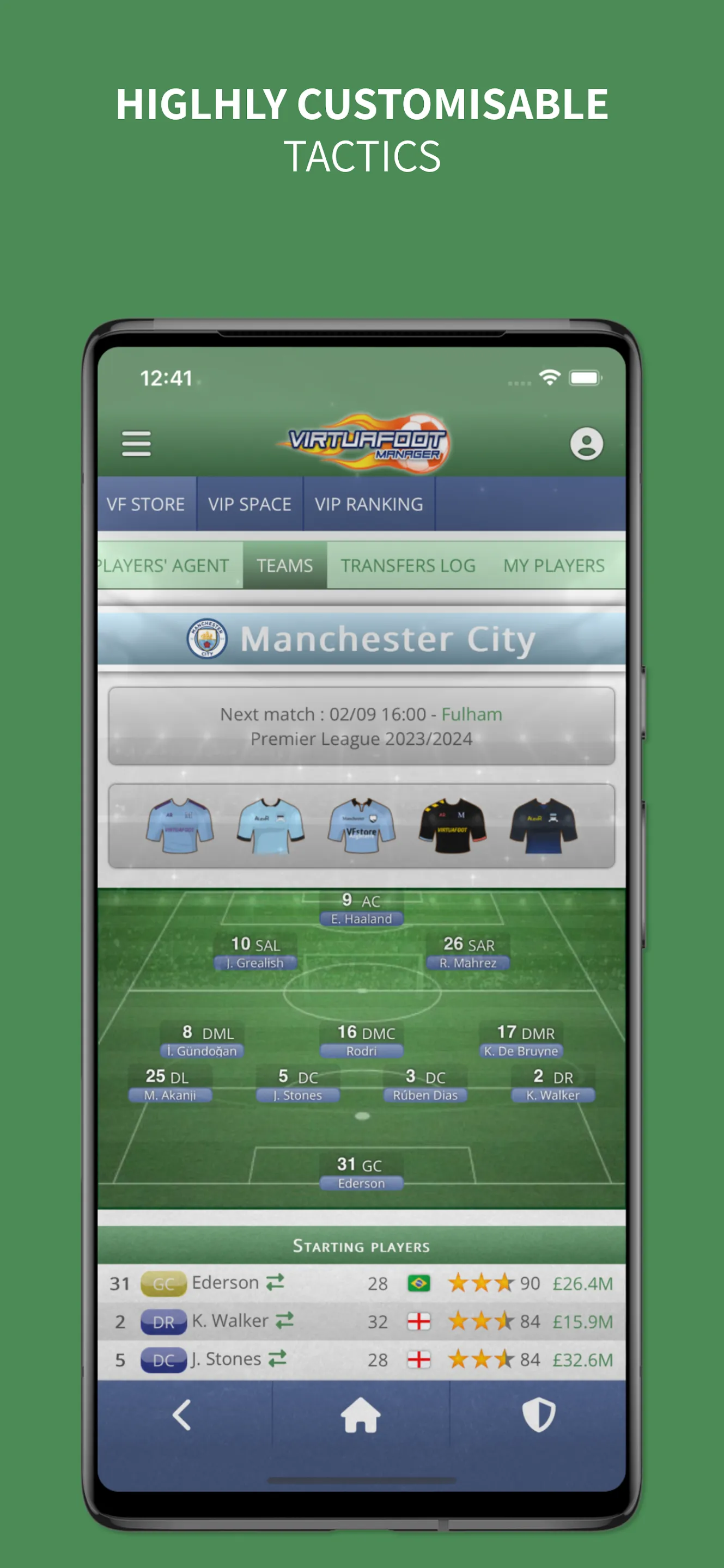 Virtuafoot Football Manager | Indus Appstore | Screenshot