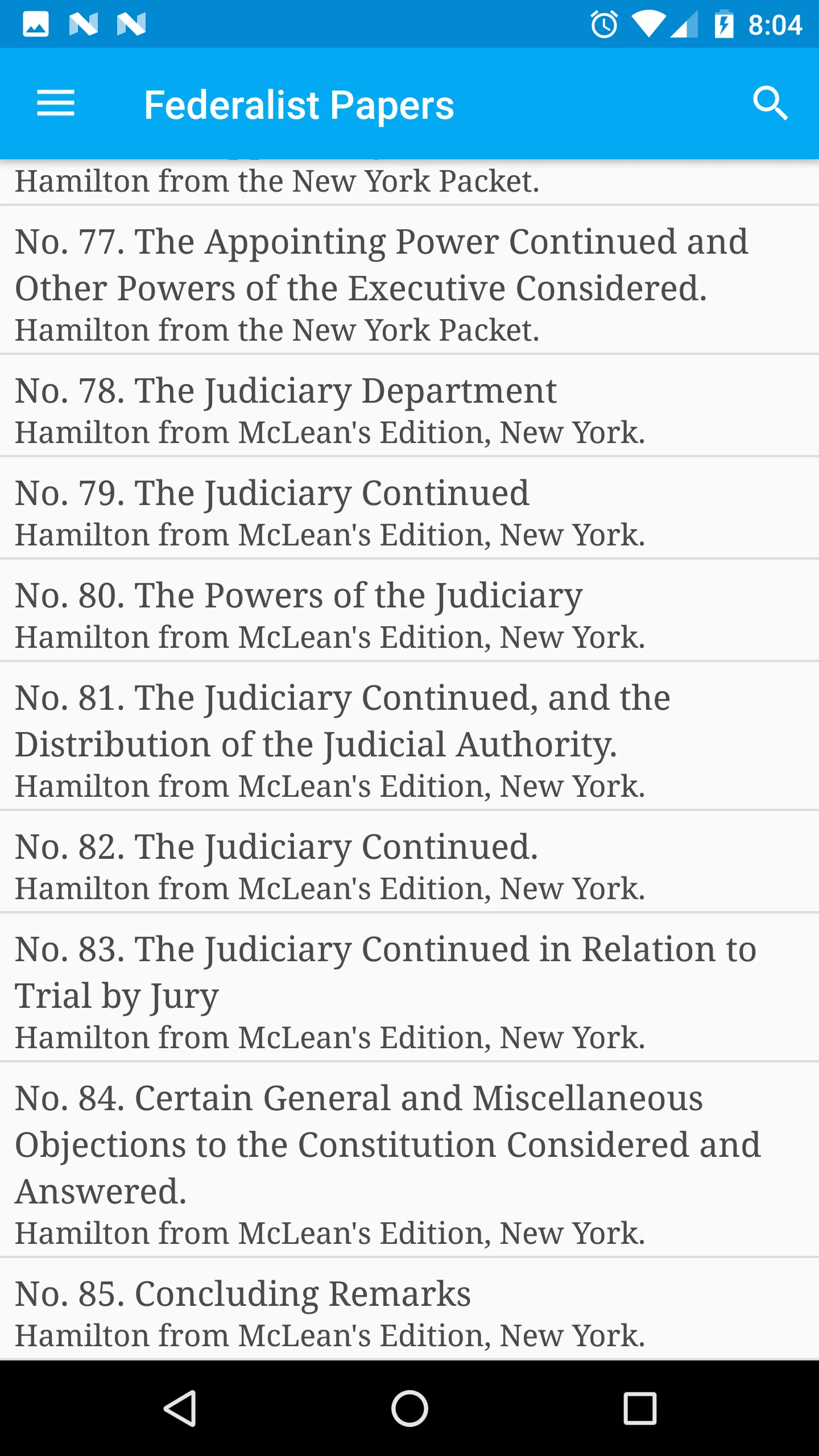 The Federalist Papers | Indus Appstore | Screenshot