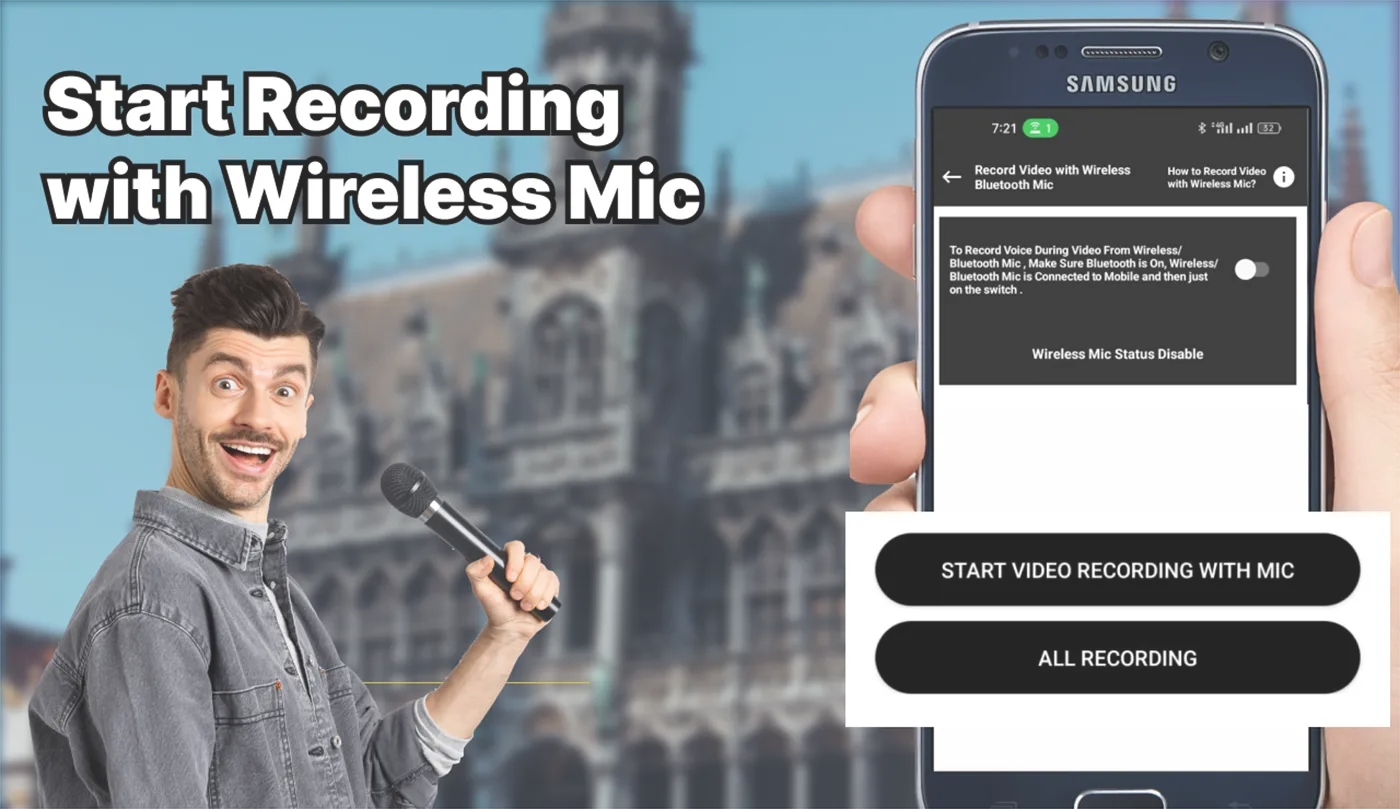 Wireless Mic Video Recording | Indus Appstore | Screenshot