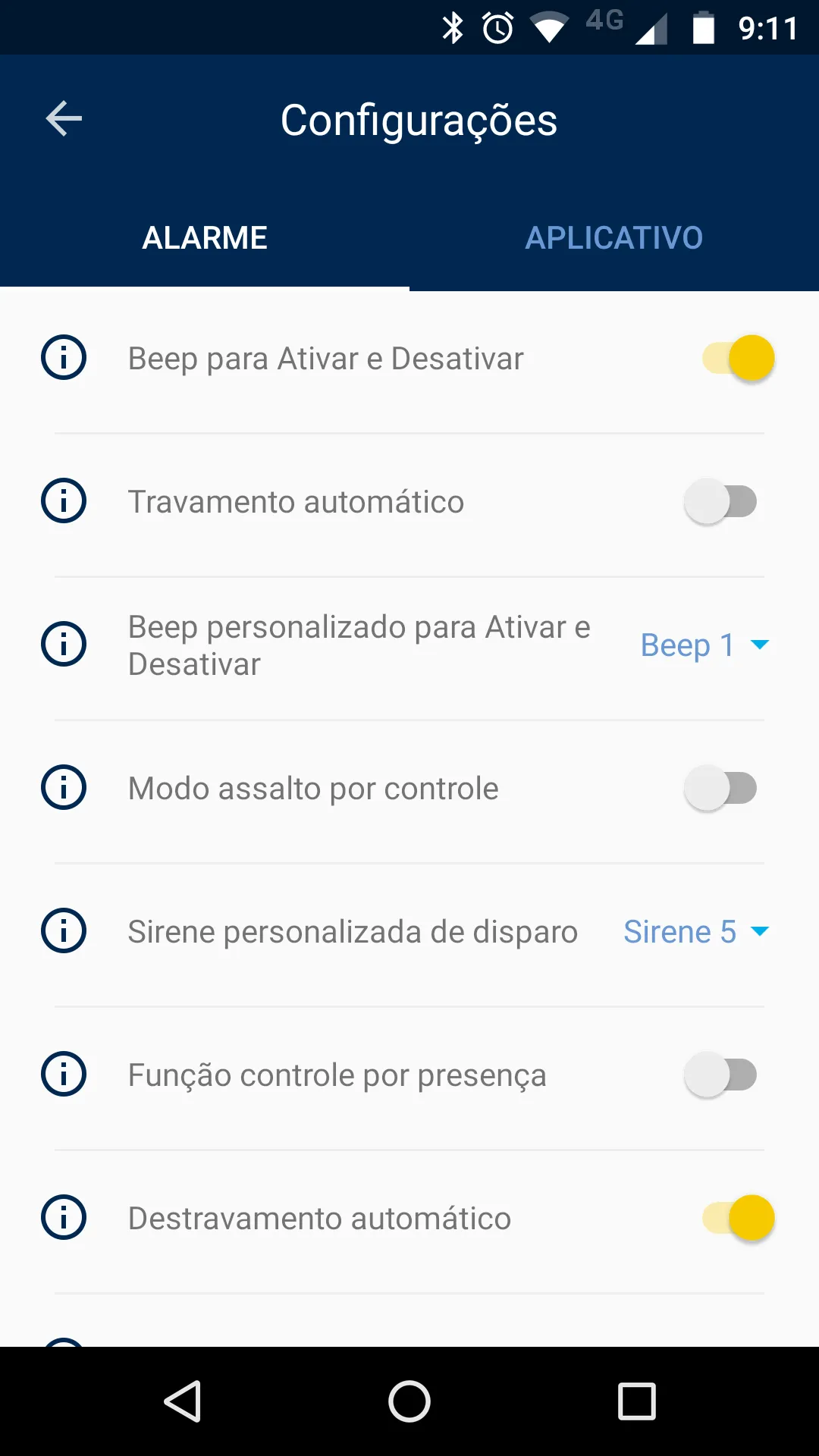 Pósitron Alarme | Indus Appstore | Screenshot