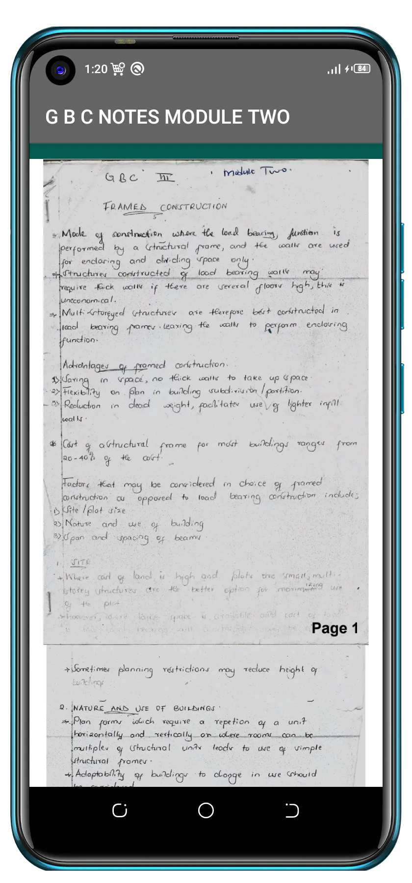 G B C 2 NOTES | Indus Appstore | Screenshot