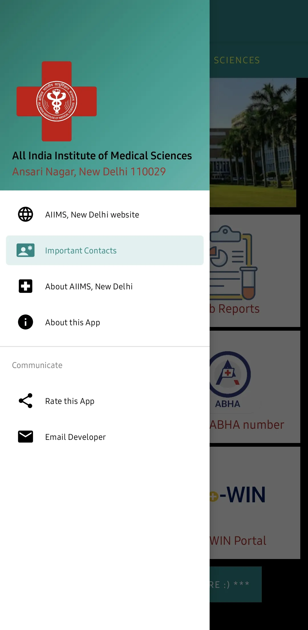 AIIMS Hospital New Delhi | Indus Appstore | Screenshot