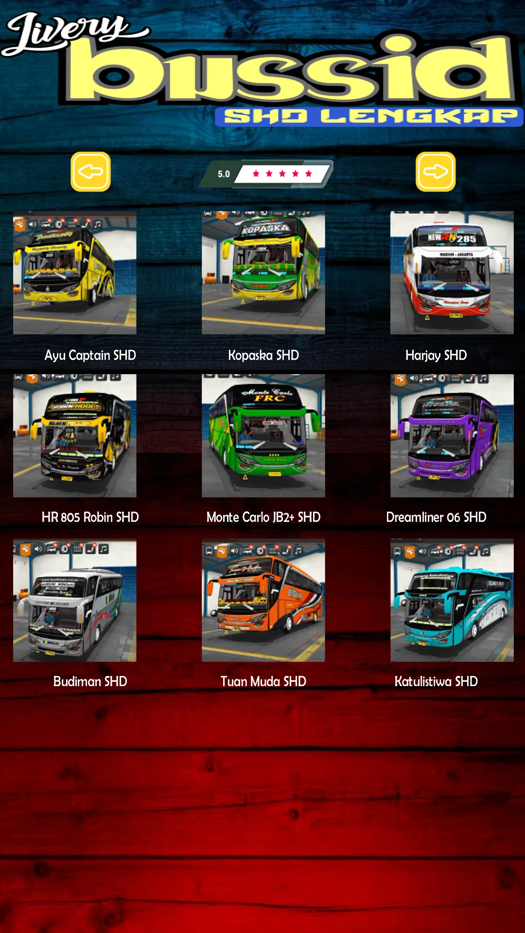 Livery Bussid SHD Lengkap | Indus Appstore | Screenshot