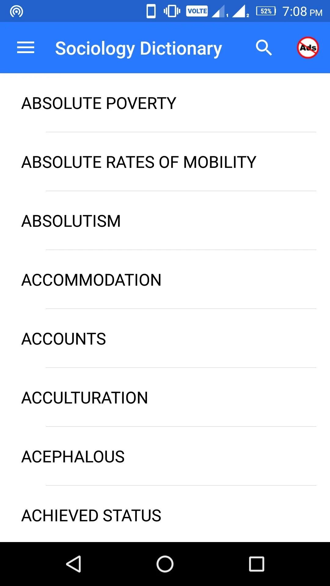 Sociology Dictionary | Indus Appstore | Screenshot