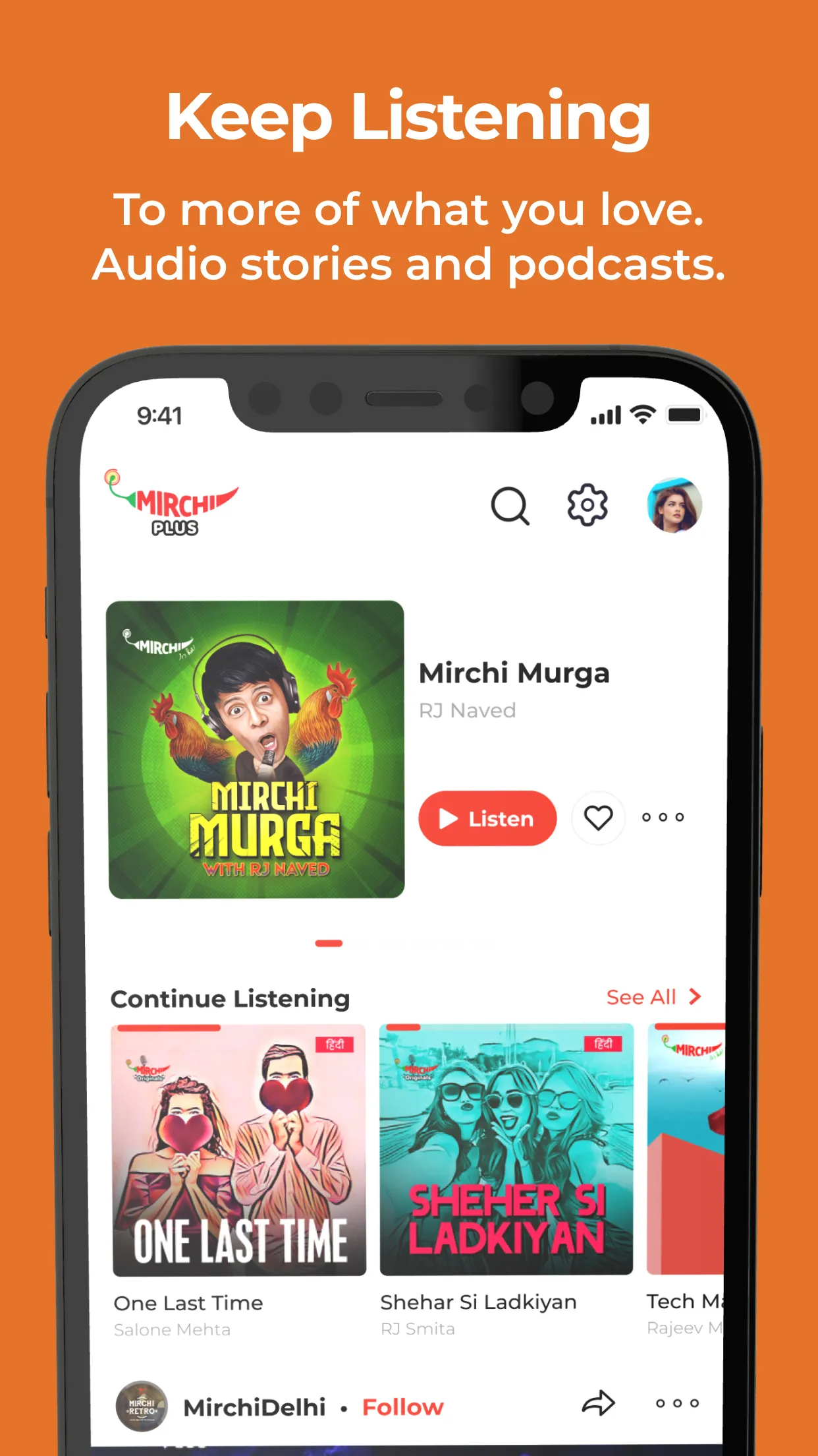 Mirchi Plus-Bollywood, Podcast | Indus Appstore | Screenshot