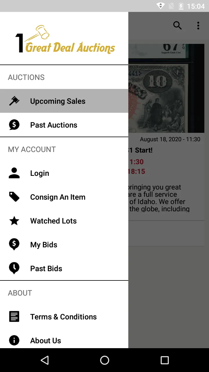 1 Great Deal Auctions | Indus Appstore | Screenshot