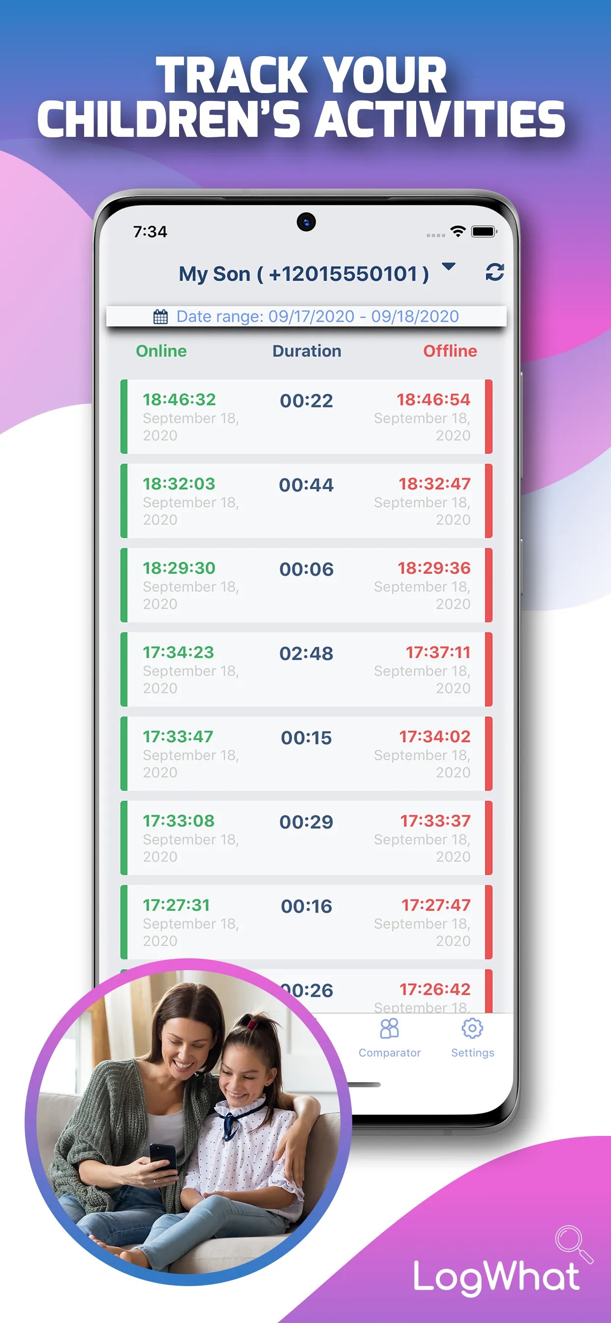 LogWho - Parental Control | Indus Appstore | Screenshot