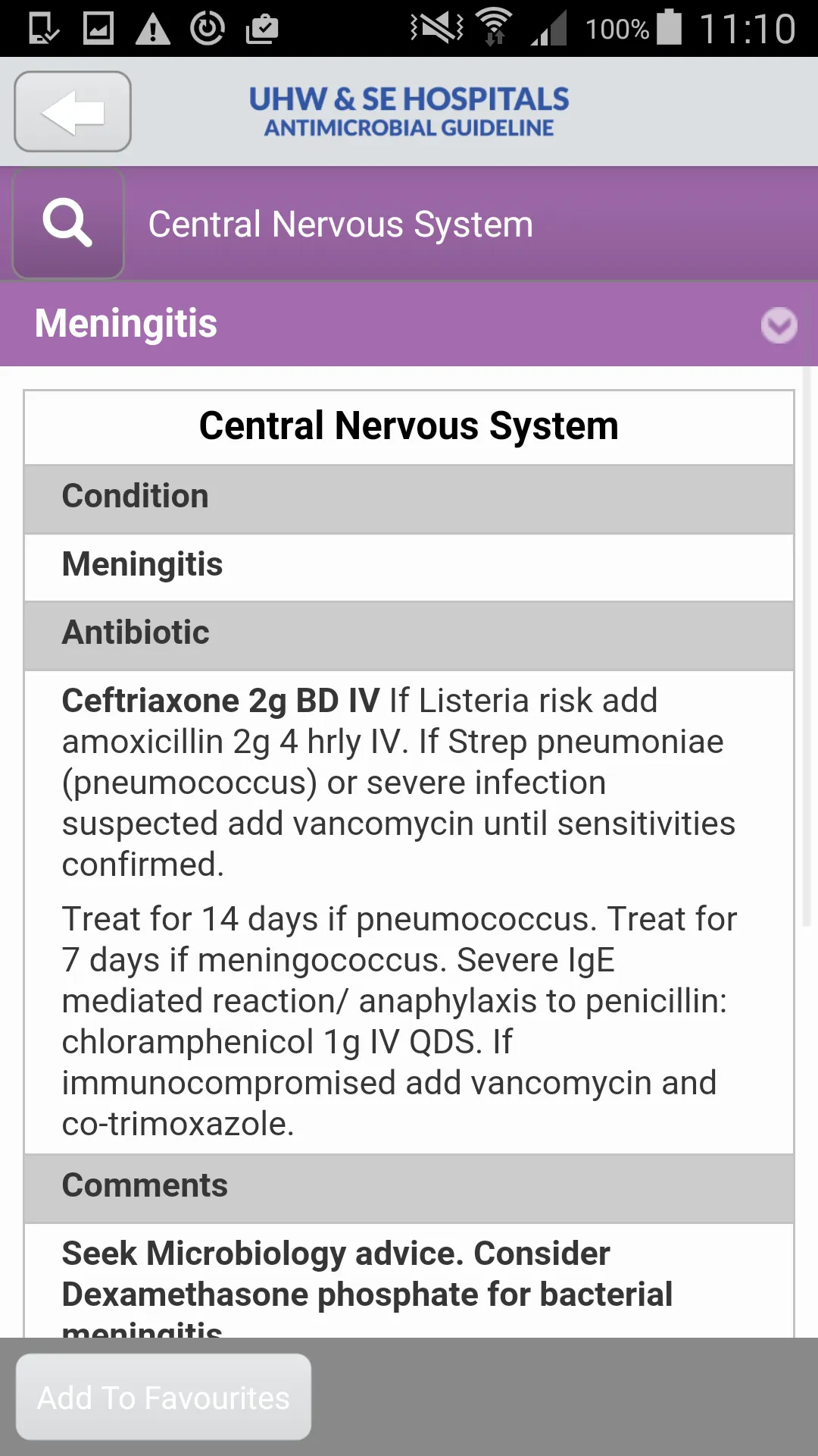 UHW Antimicrobial Guidelines | Indus Appstore | Screenshot