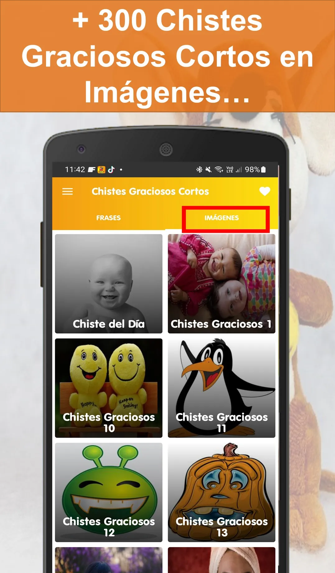 Chistes Graciosos Cortos | Indus Appstore | Screenshot