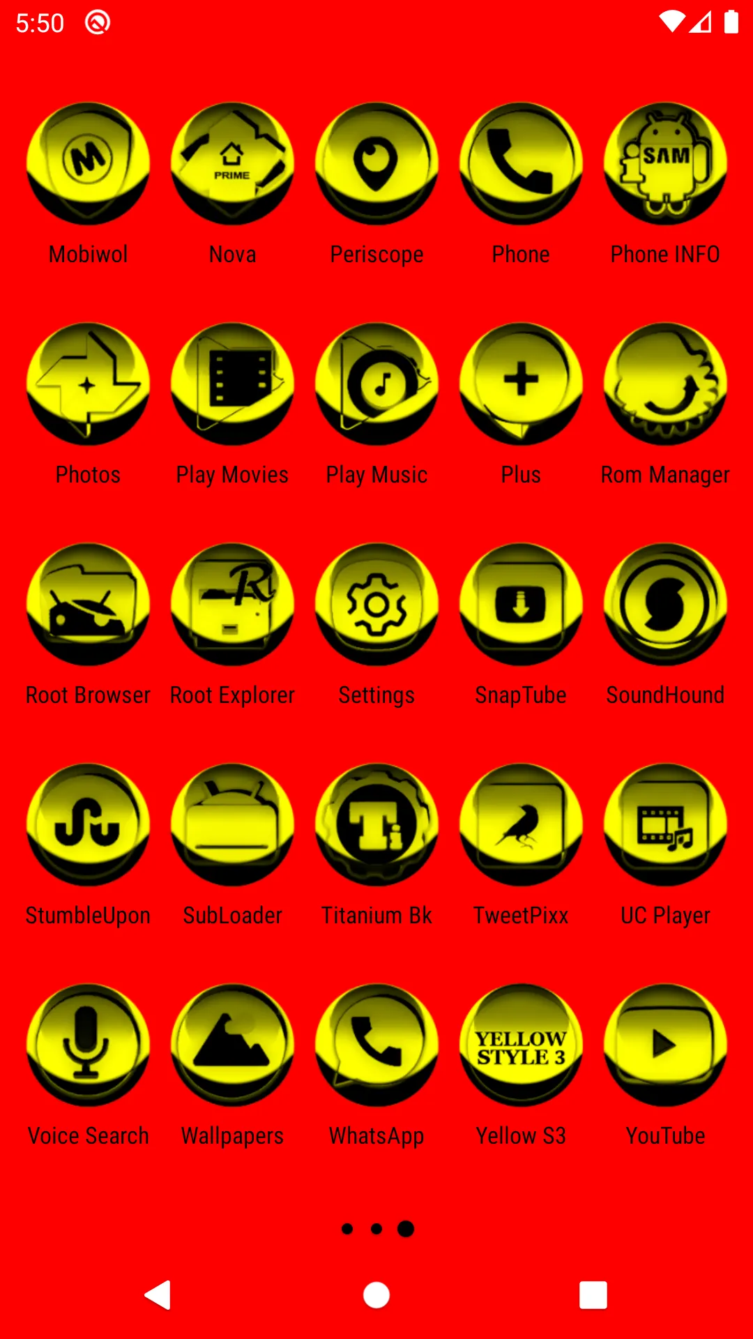 Yellow Icon Pack Style 3 | Indus Appstore | Screenshot