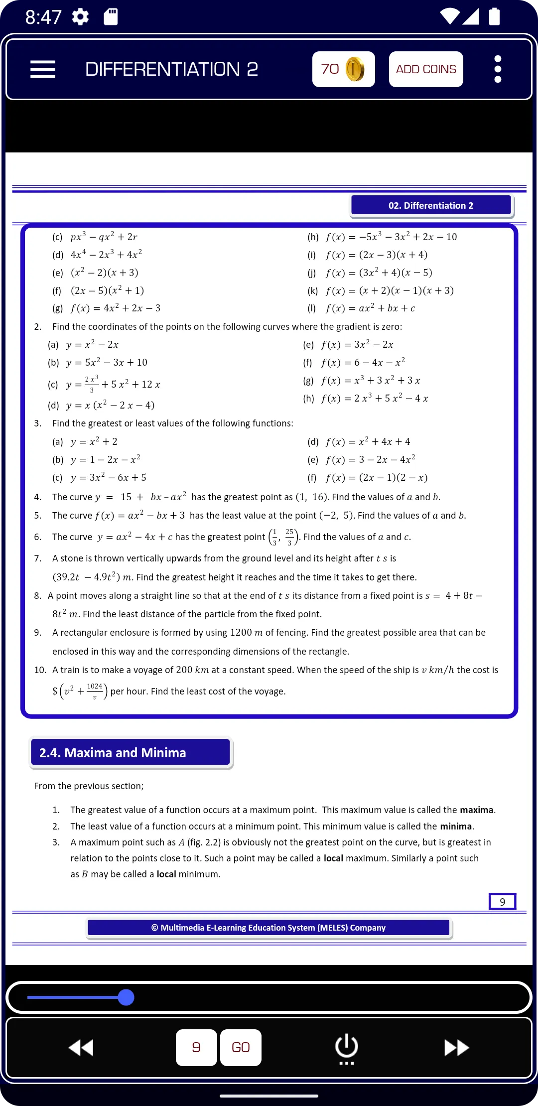 Differentiation 2 Pure Math | Indus Appstore | Screenshot