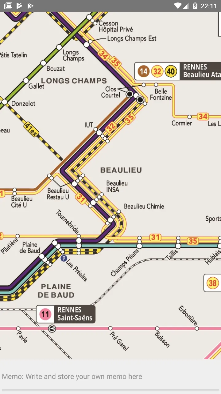 RENNES METRO/BUS MAP OFFLINE | Indus Appstore | Screenshot