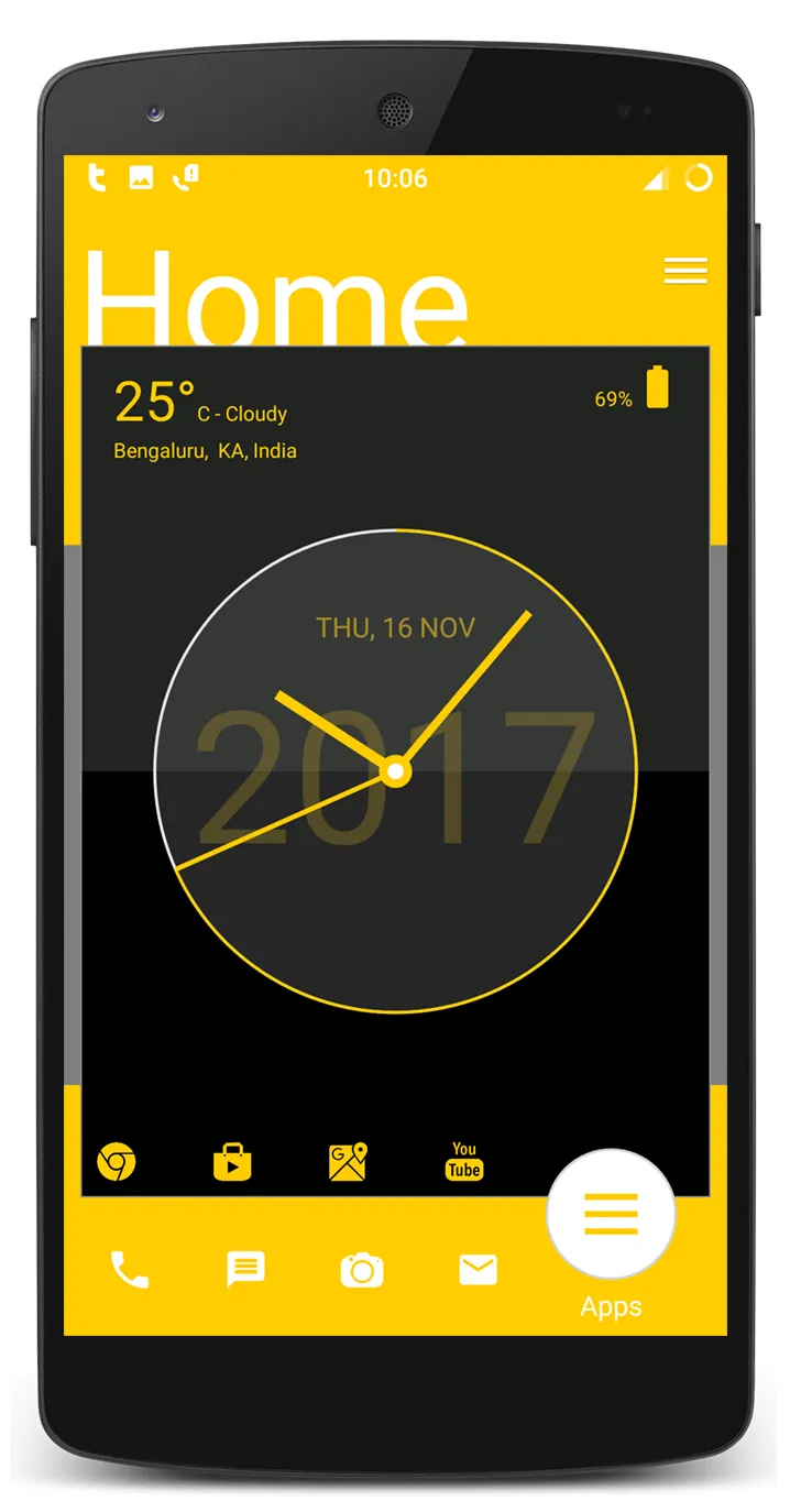 Analog Clock Launcher -Applock | Indus Appstore | Screenshot