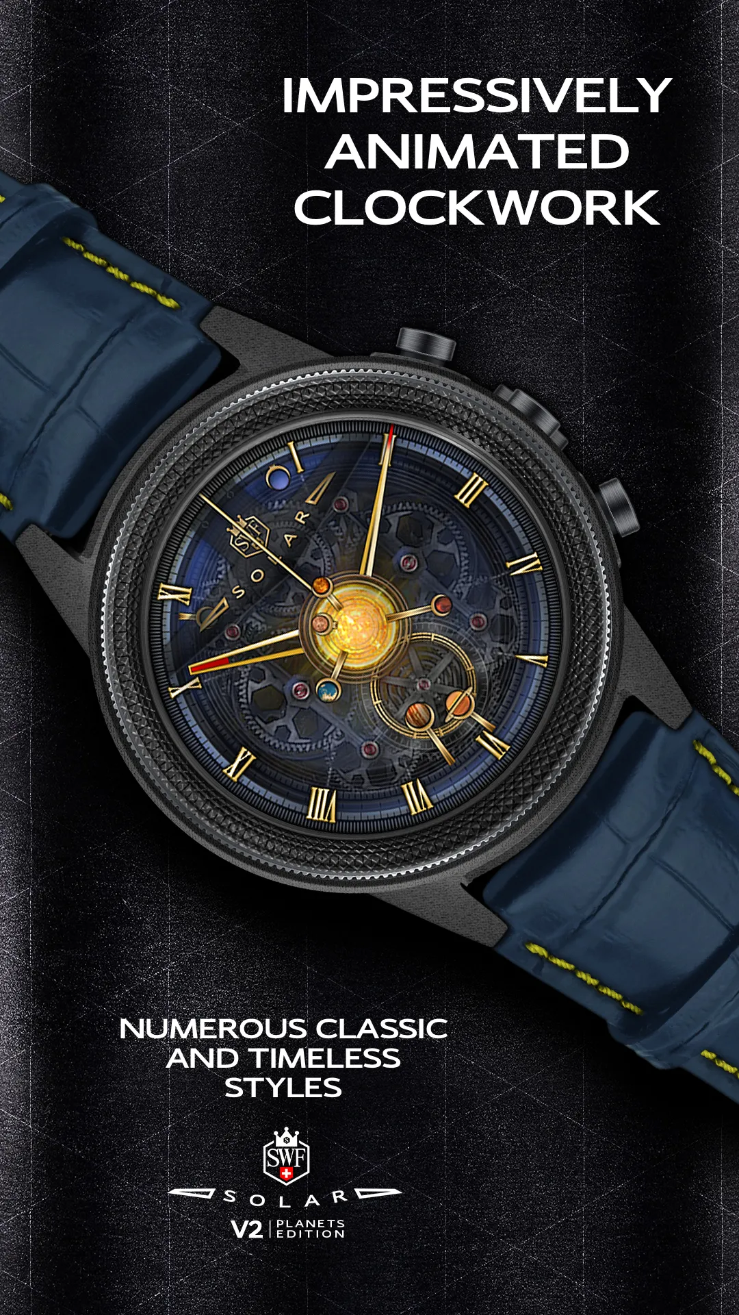 SWF Solar Planets Watch Face | Indus Appstore | Screenshot