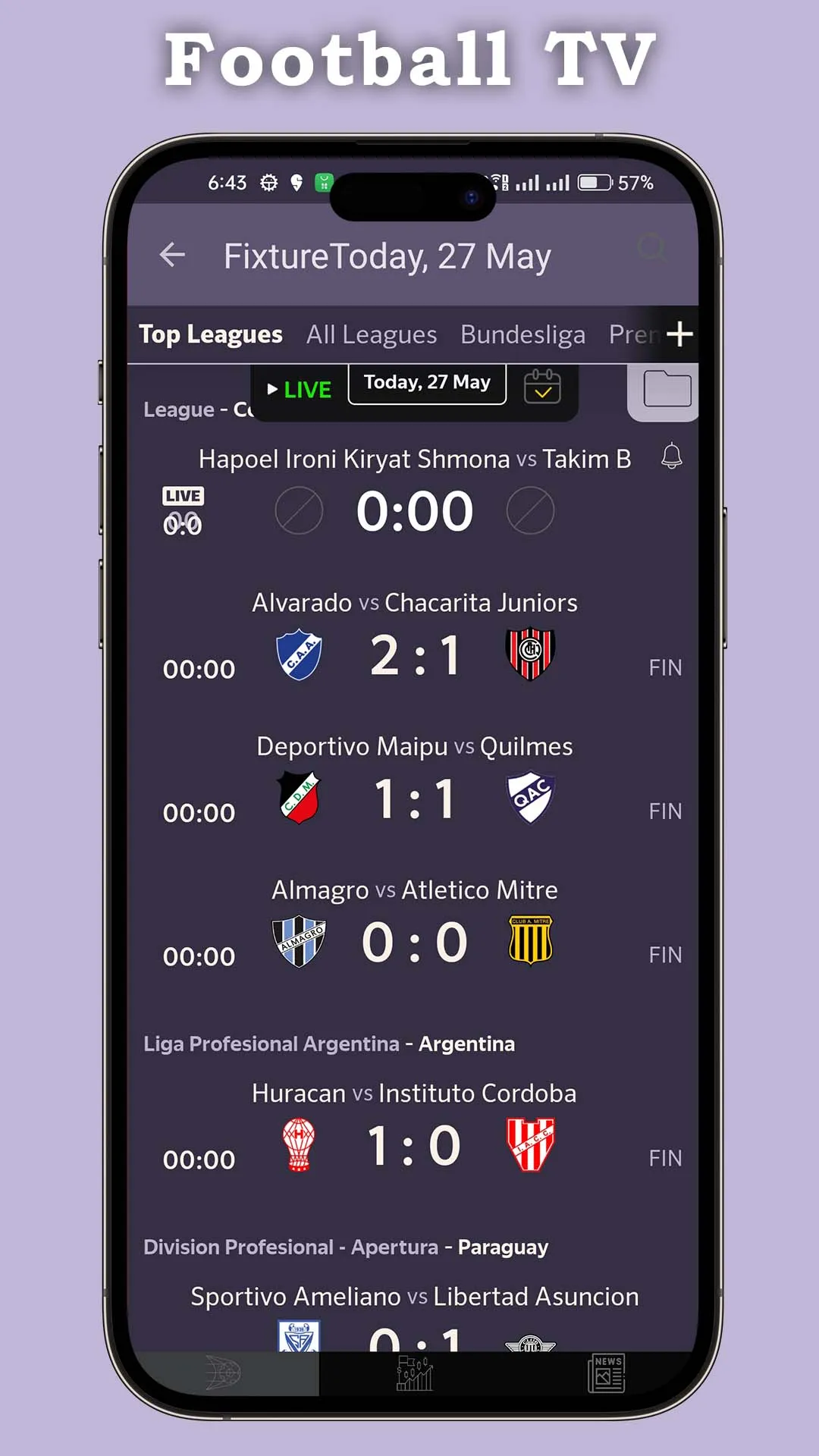 Live Football TV HD Streaming | Indus Appstore | Screenshot