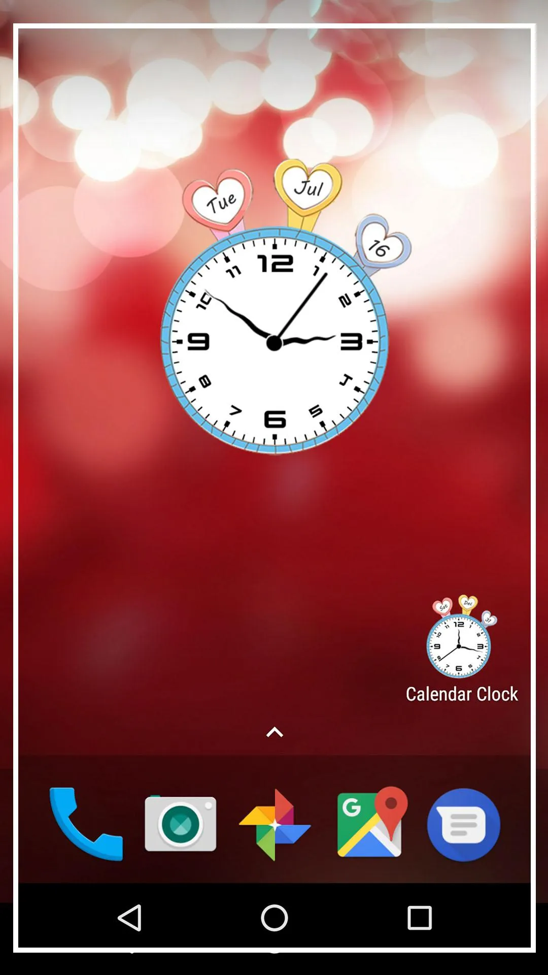 Calendar clock live wallpaper | Indus Appstore | Screenshot