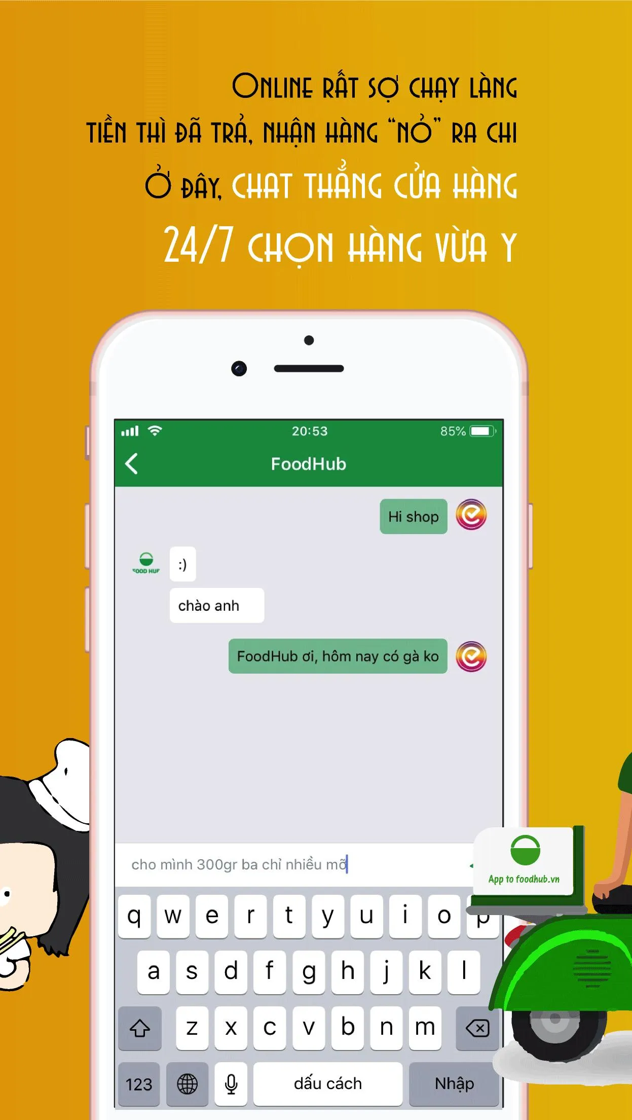 FoodHub - Thực phẩm tự nhiên | Indus Appstore | Screenshot