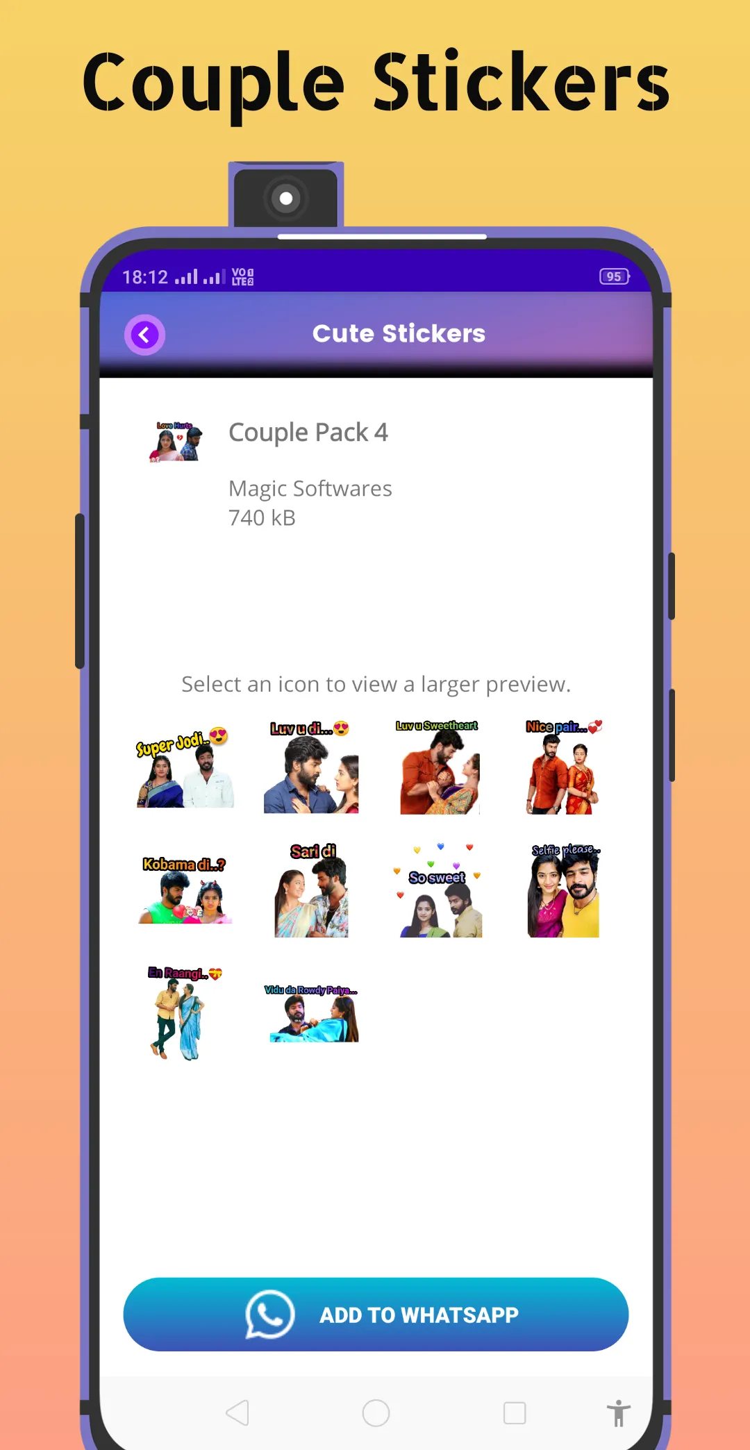 Idhayathai Thirudathey Sticker | Indus Appstore | Screenshot