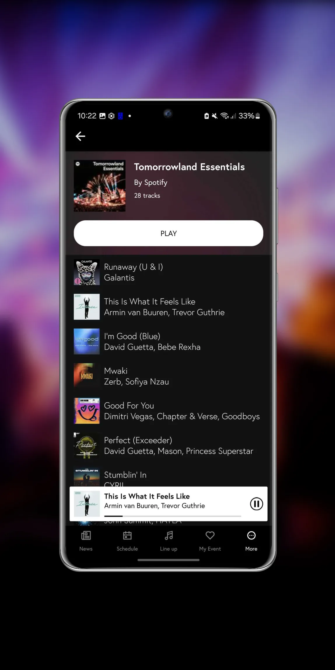 Tomorrowland Festival | Indus Appstore | Screenshot