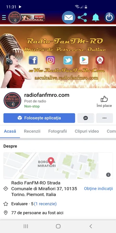 Radio FanFM-RO | Indus Appstore | Screenshot