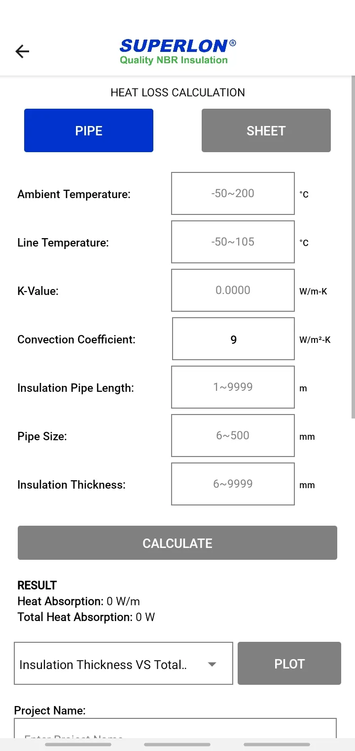 Superlon Thickness Calculation | Indus Appstore | Screenshot