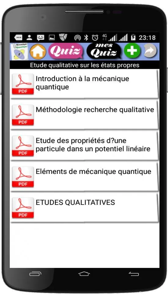 Cours de Mécanique Quantique | Indus Appstore | Screenshot