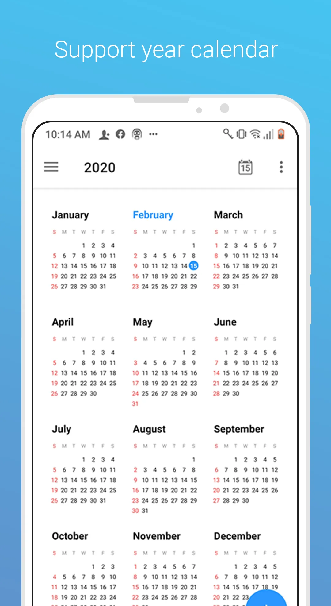 Vsmart Calendar | Indus Appstore | Screenshot