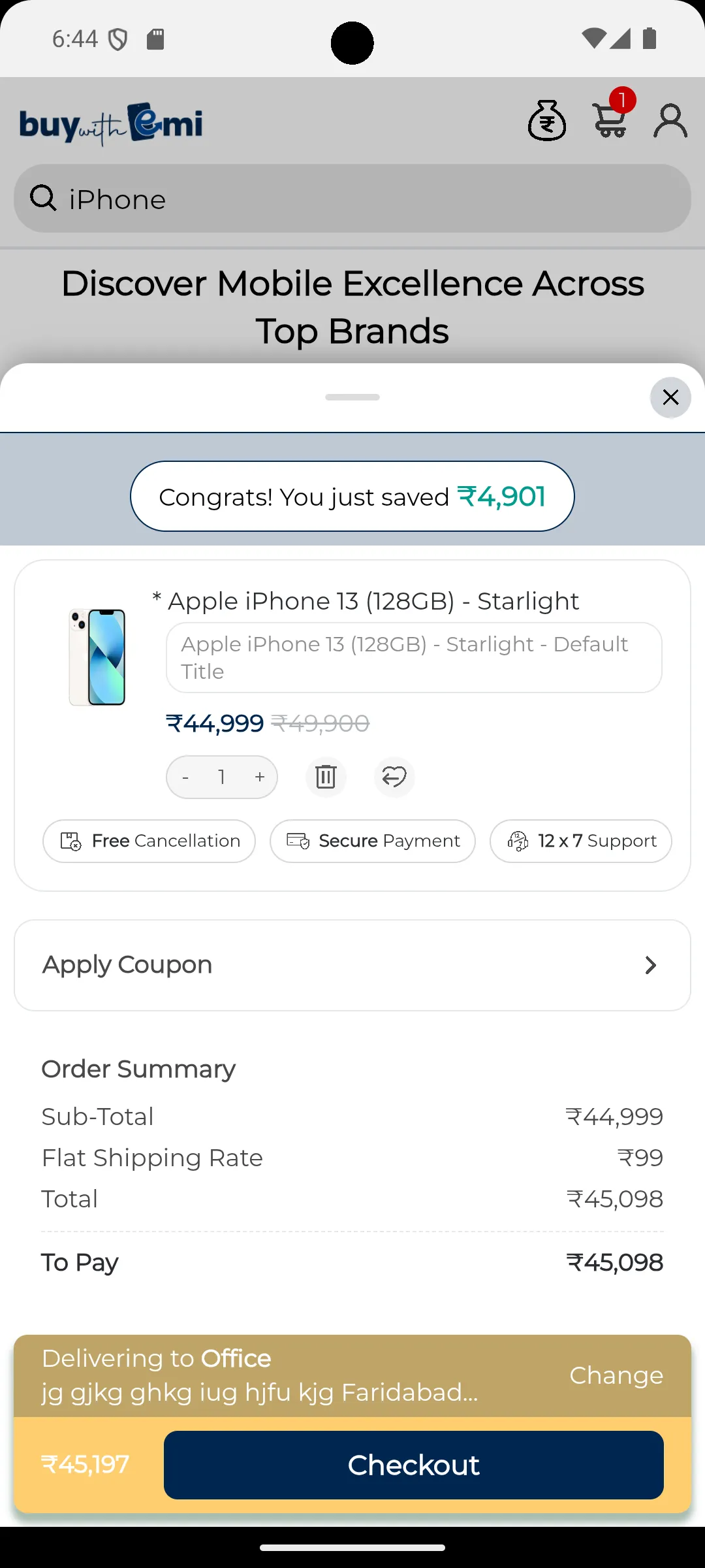 BuyWithEmi — EMI Shopping App | Indus Appstore | Screenshot