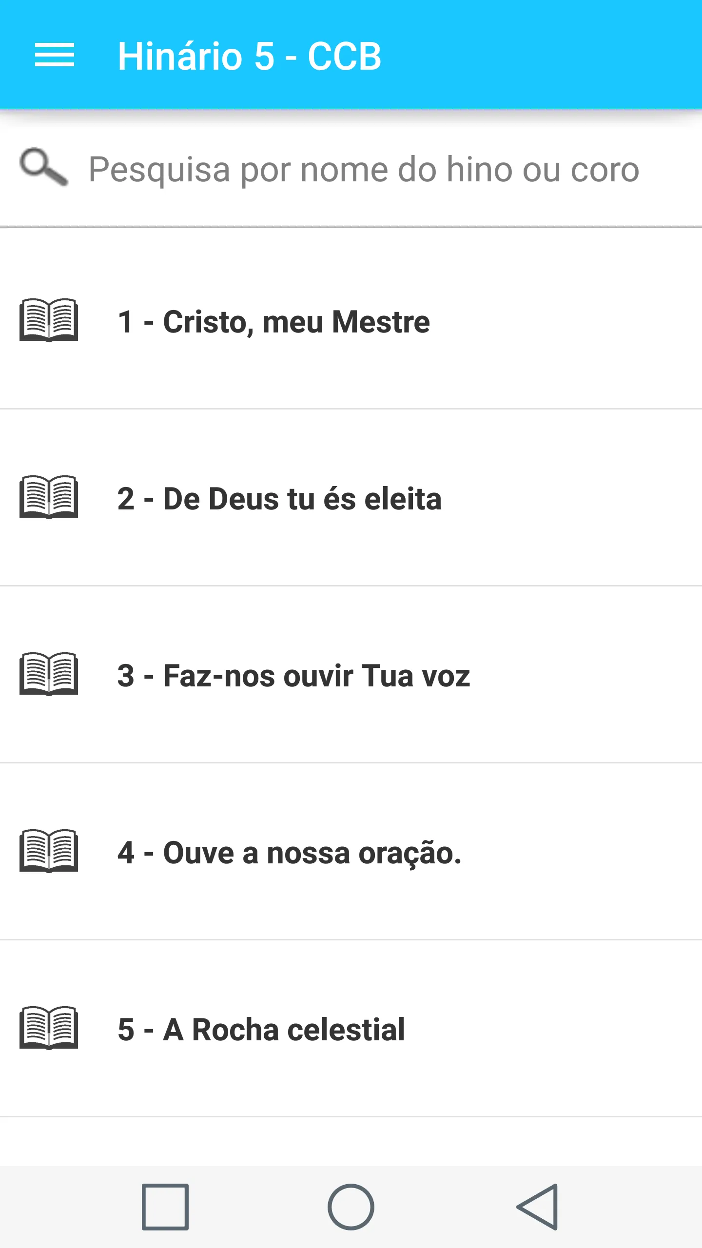 Hinário 5 - CCB | Indus Appstore | Screenshot