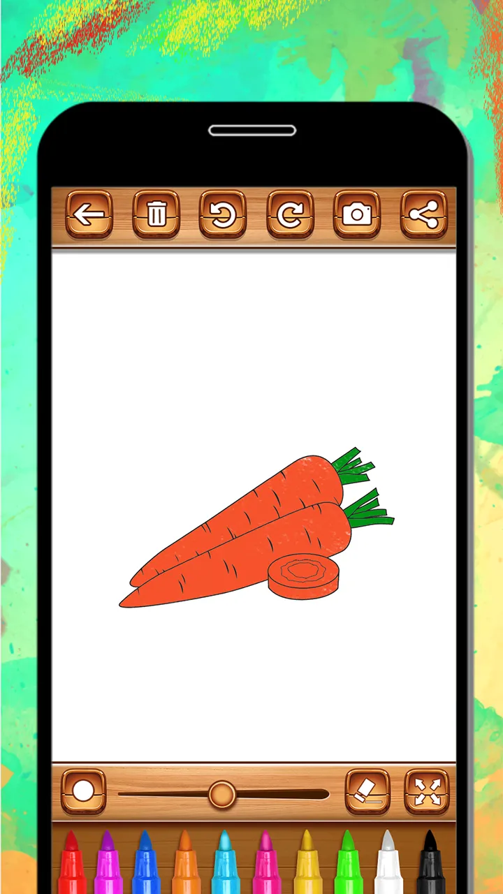 Vegetables Coloring Book & Dra | Indus Appstore | Screenshot