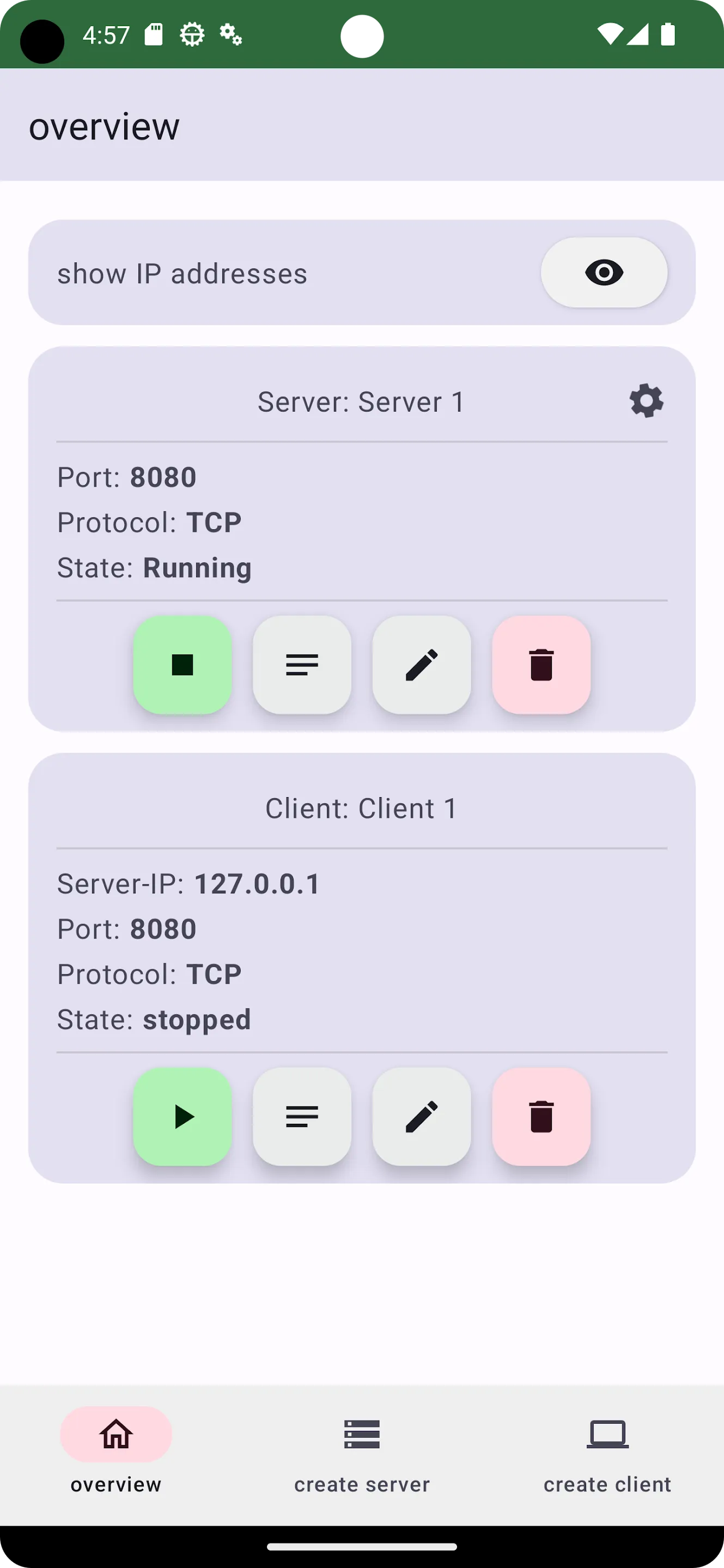 TCP UDP Server & Client | Indus Appstore | Screenshot