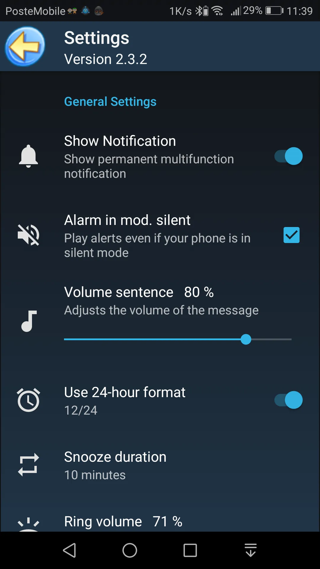 Speaking Alarm Clock-Memorandu | Indus Appstore | Screenshot