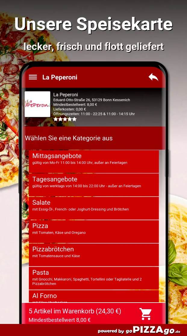 La Peperoni Bonn Kessenich | Indus Appstore | Screenshot