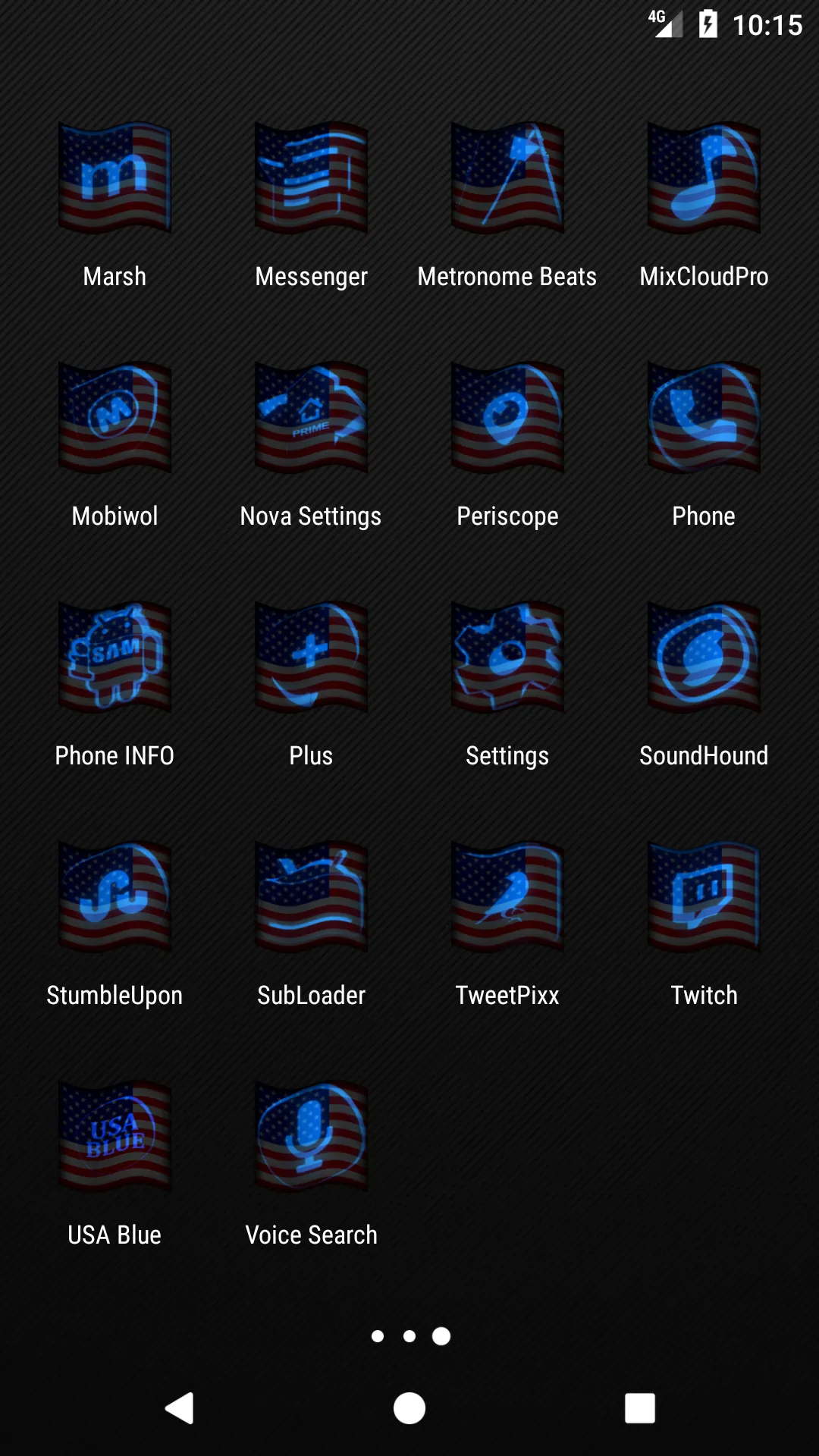 Usa Flag Blue Icon Pack | Indus Appstore | Screenshot