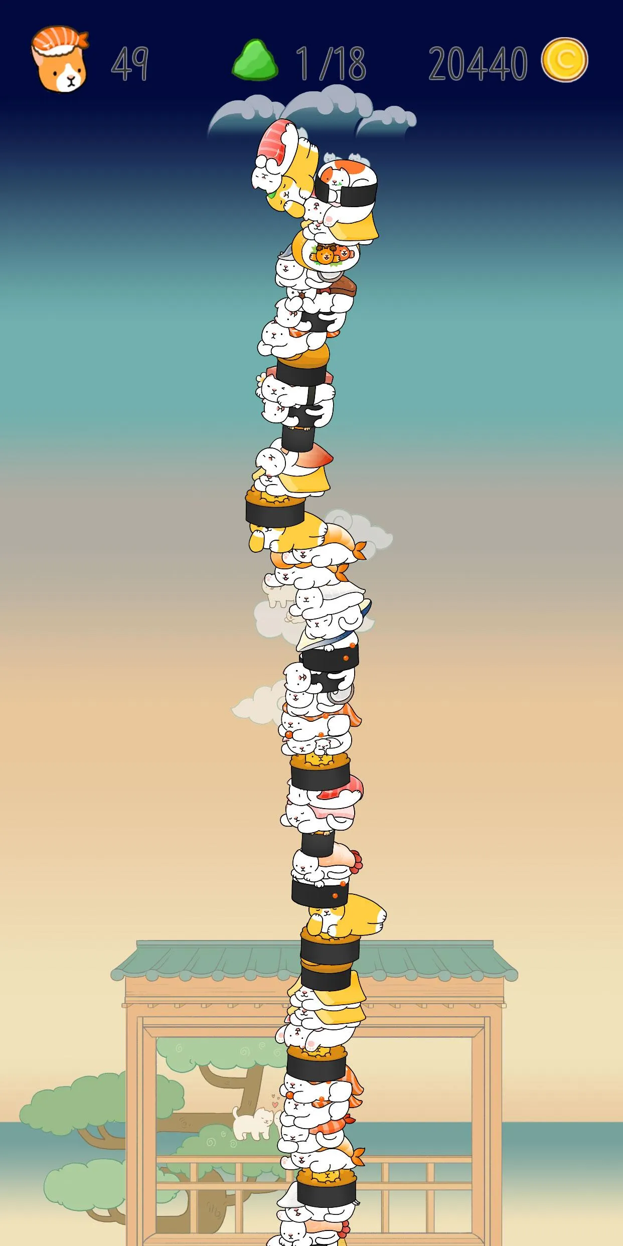 Neko Sushi - Stack Game | Indus Appstore | Screenshot