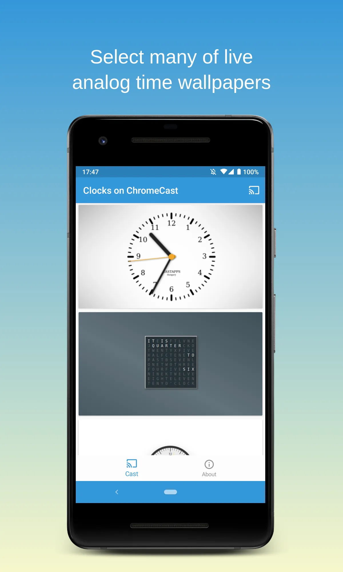 Clocks on Chromecast | Indus Appstore | Screenshot