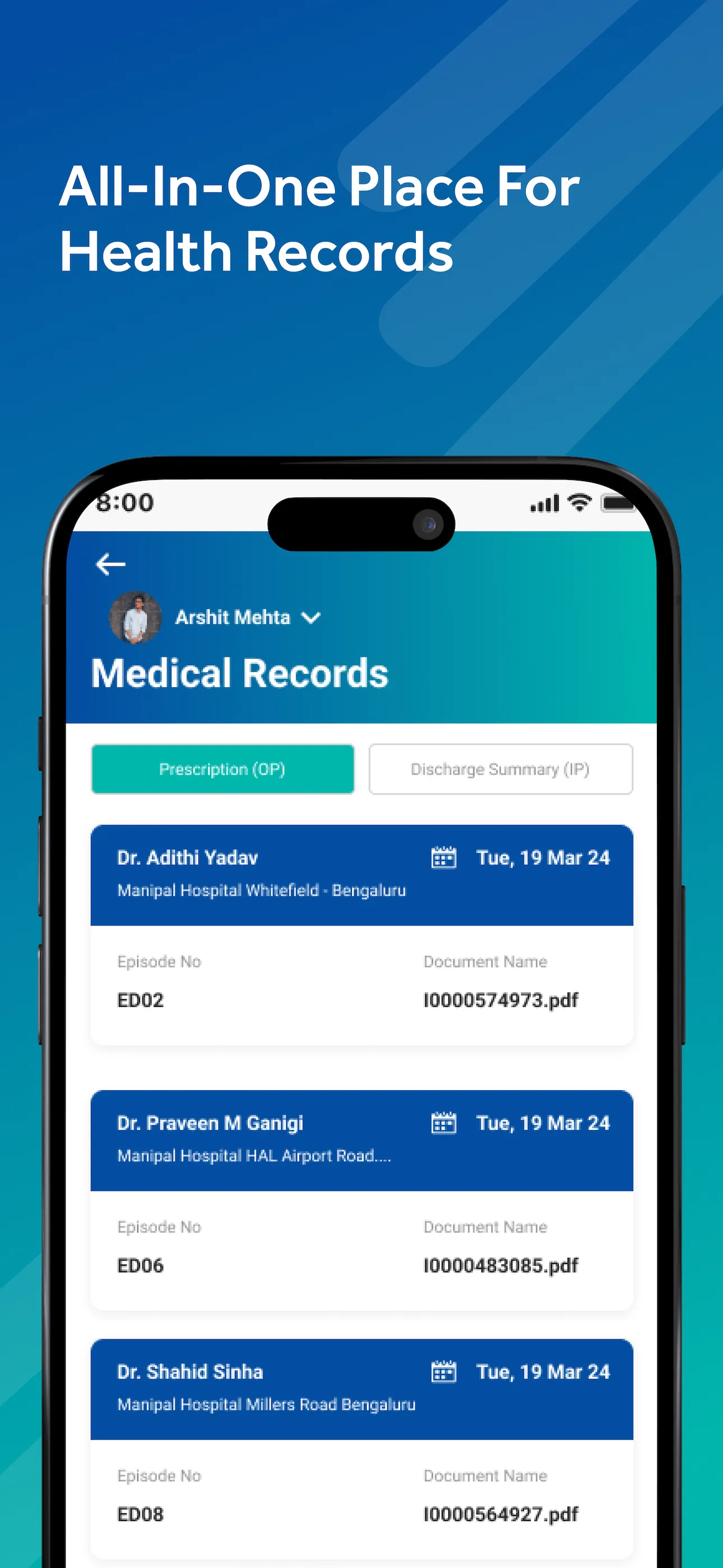 Manipal Hospitals | Indus Appstore | Screenshot