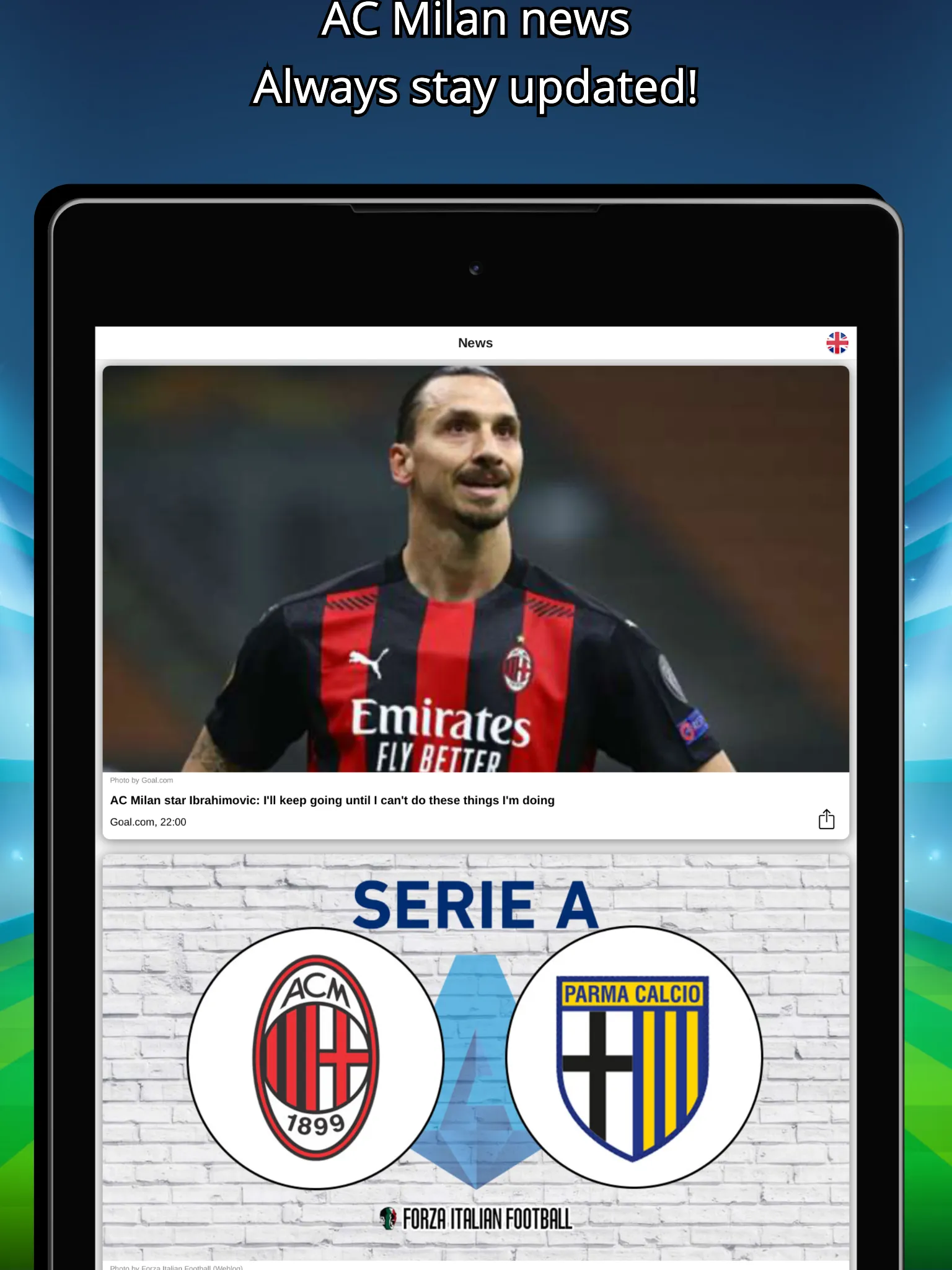 Soccer News For Rossoneri - La | Indus Appstore | Screenshot