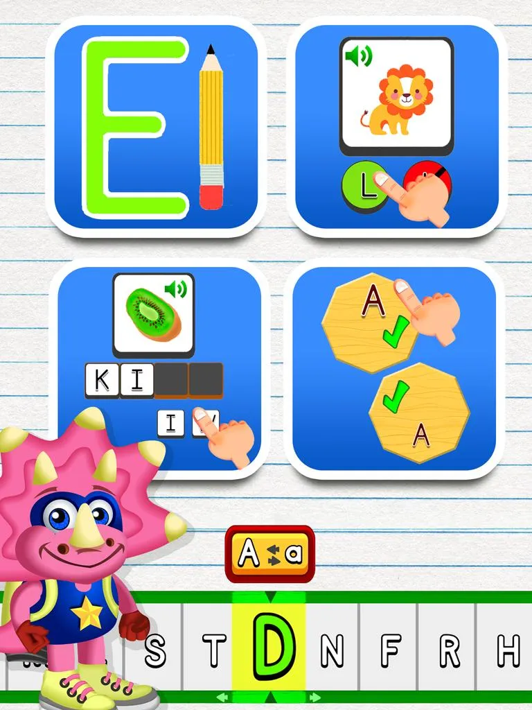 ABC Dinos: Kids Learn to Read | Indus Appstore | Screenshot