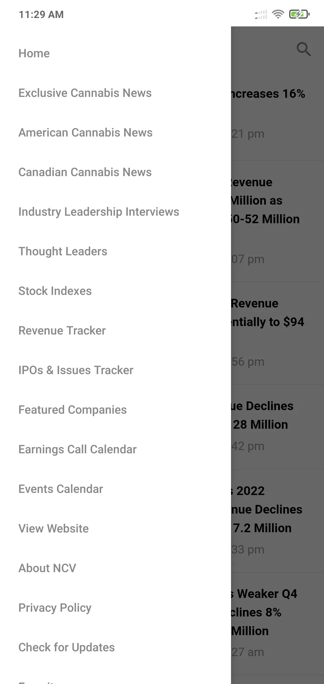 New Cannabis Ventures | Indus Appstore | Screenshot