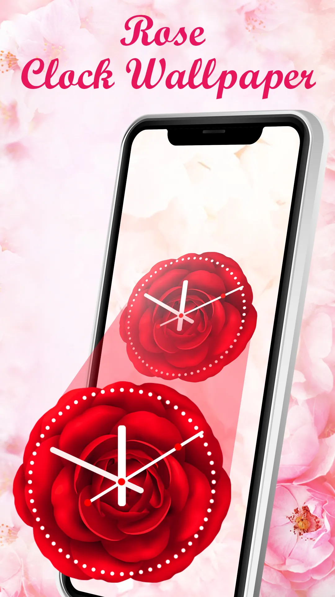 Rose Clock Live Rose Wallpaper | Indus Appstore | Screenshot