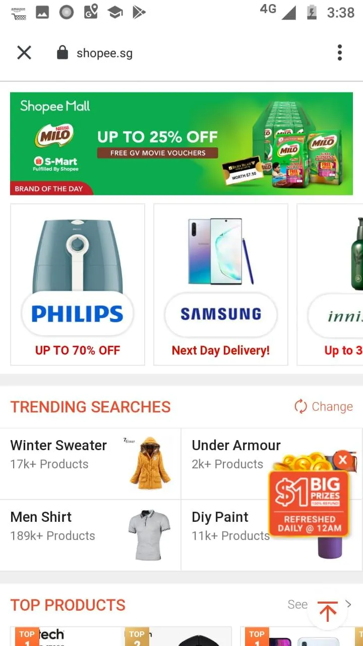 Singapore Shopping App | Indus Appstore | Screenshot